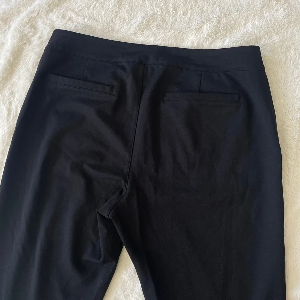 American Giant Black Ponte Pant Straight Leg Trousers Made in USA Size 12 - Picture 4 of 11
